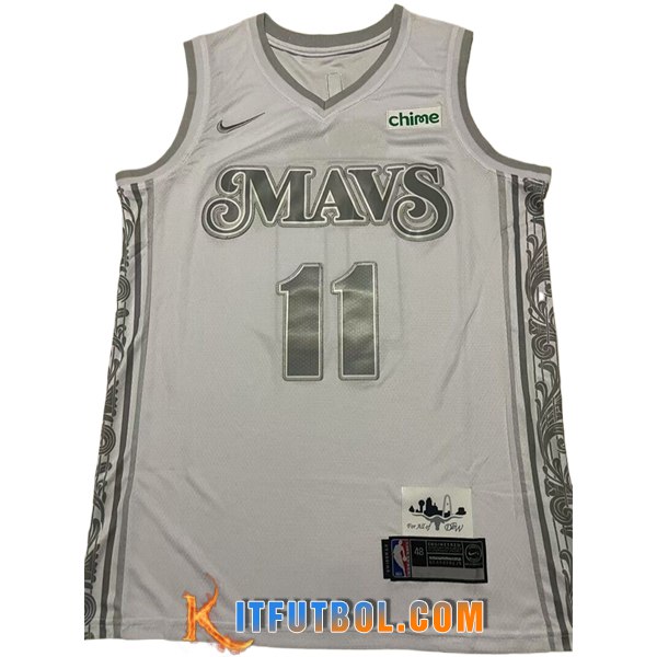 Camisetas NBA Dallas Mavericks (IRVING #11) 2024/25 Blanco/Gris