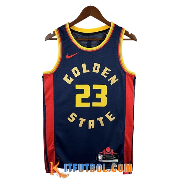 Camisetas NBA Golden State Warriors (GREEN #23) 2024/25 Negro/Rojo/Amarillo