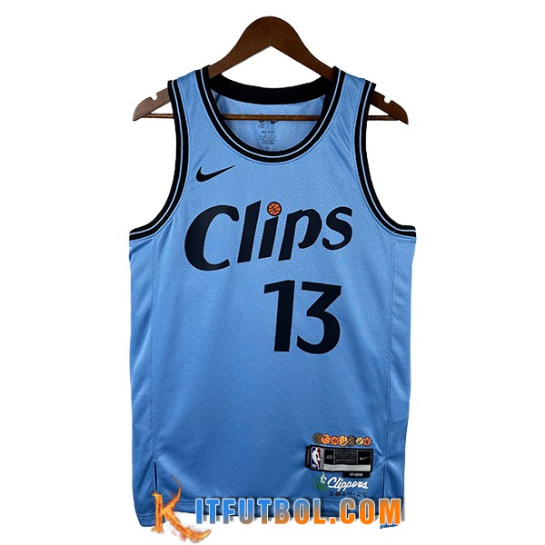 Camisetas NBA Los Angeles Clippers (GEORGE #13) 2024/25 Azul/Negro