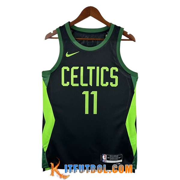 Camisetas NBA Boston Celtics (IRVING #11) 2024/25 Negro/Verde -02