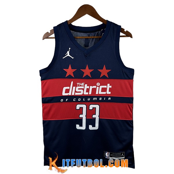 Camisetas NBA Washington Wizards (KUZMA #33) 2024/25 Azul/Rojo