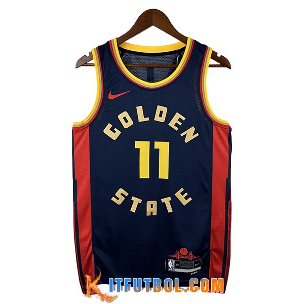 Camisetas NBA Golden State Warriors (THOMPSON #11) 2024/25 Negro/Rojo/Amarillo