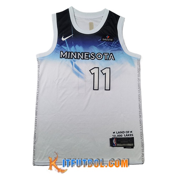 Camisetas NBA Minnesota Timberwolves (REID #11) 2024/25 Blanco/Azul -04