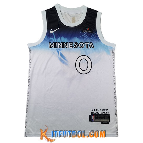 Camisetas NBA Minnesota Timberwolves (DIVINCENZO #0) 2024/25 Blanco/Azul