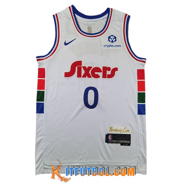 Camisetas NBA Philadelphia 76ers (MAXEY #0) 2024/25 Blanco