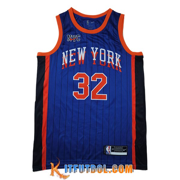 Camisetas NBA New York Knicks (TOWNS #32) 2024/25 Azul/Negro/Naranja