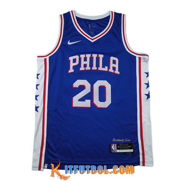 Camisetas NBA Philadelphia 76ers (McCAIN #20) 2024/25 Azul/Blanco