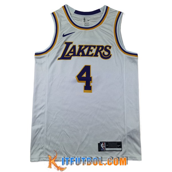 Camisetas NBA Los Angeles Lakers (KNECHT #4) 2024/25 Blanco