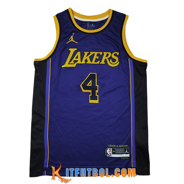 Camisetas NBA Los Angeles Lakers (KNECHT #4) 2024/25 Violeta/Amarillo/Negro
