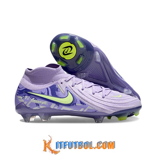 Nike Botas De Fútbol Phantom Luna Elite NU FG Violeta/Verde -02