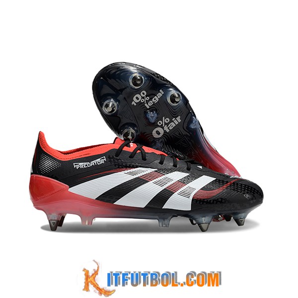 Adidas Botas De Fútbol 25 Predator Elite SG Negro/Naranja/Blanco