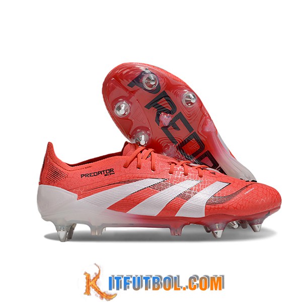 Adidas Botas De Fútbol 25 Predator Elite SG Naranja/Blanco