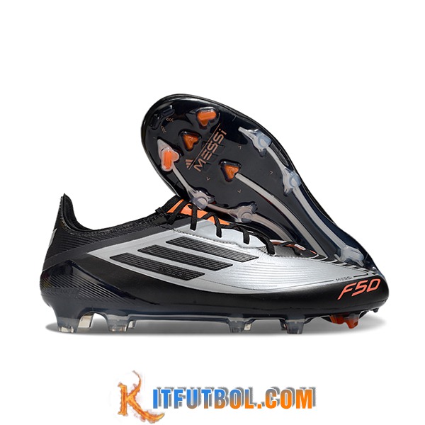 Adidas Botas De Fútbol F50 ELITE FG Negro/Gris -02
