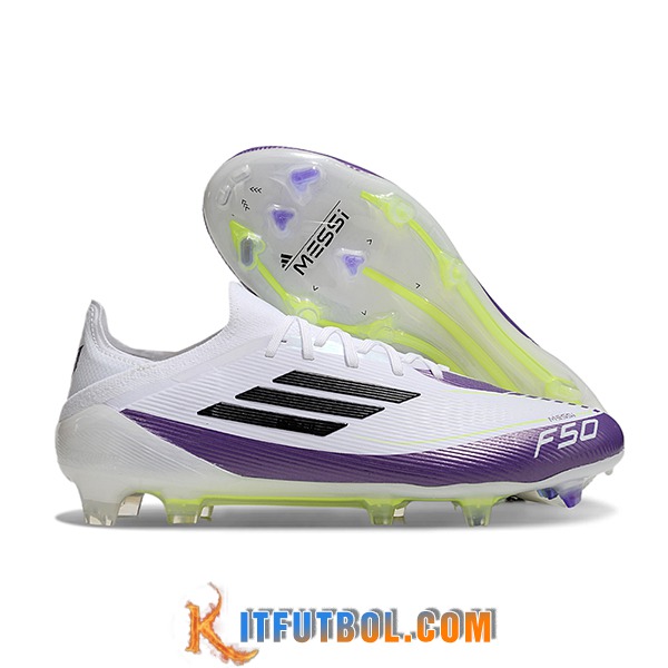 Adidas Botas De Fútbol F50 Elite FG Blanco/Violeta/Negro