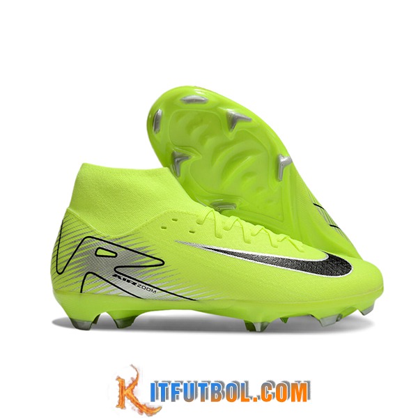 Nike Botas De Fútbol Mercurial Superfly 10 Academy FG Verde/Negro