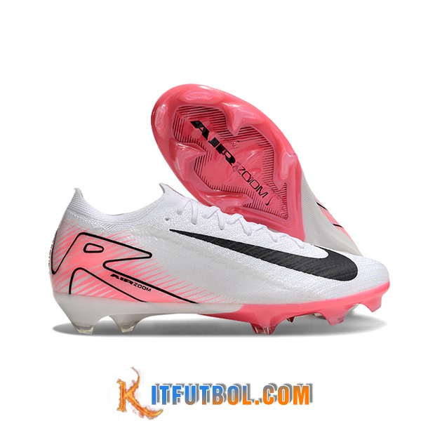 Nike Botas De Fútbol AIR Zoom Mercurial Vapor 16 Elite XXV FG Blanco/Rosa/Negro