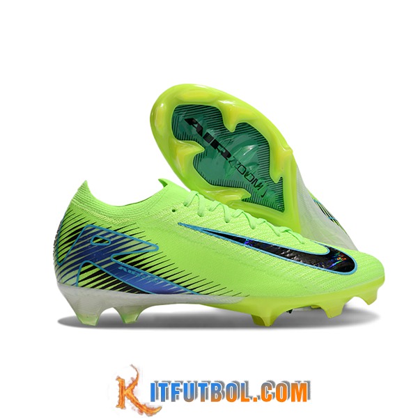 Nike Botas De Fútbol AIR Zoom Mercurial Vapor 16 Elite XXV FG Verde/Negro/Azul