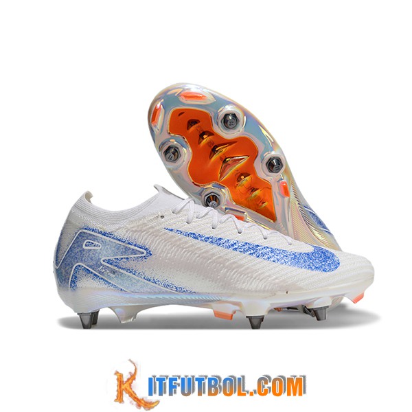 Nike Botas De Fútbol AIR ZOOM MERCURIAL VAPOR XVI ELITE SG-PRO Blanco/Azul