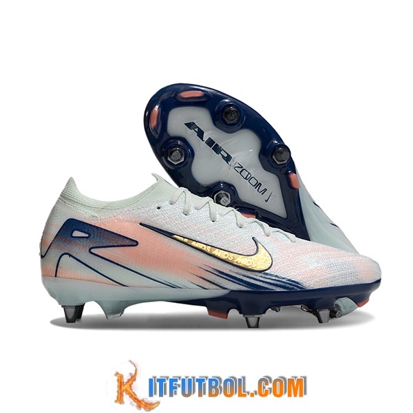 Nike Botas De Fútbol AIR ZOOM MERCURIAL VAPOR XVI ELITE SG-PRO Gris/Azul/Naranja