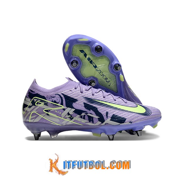Nike Botas De Fútbol AIR ZOOM MERCURIAL VAPOR XVI ELITE SG-PRO Violeta/Verde