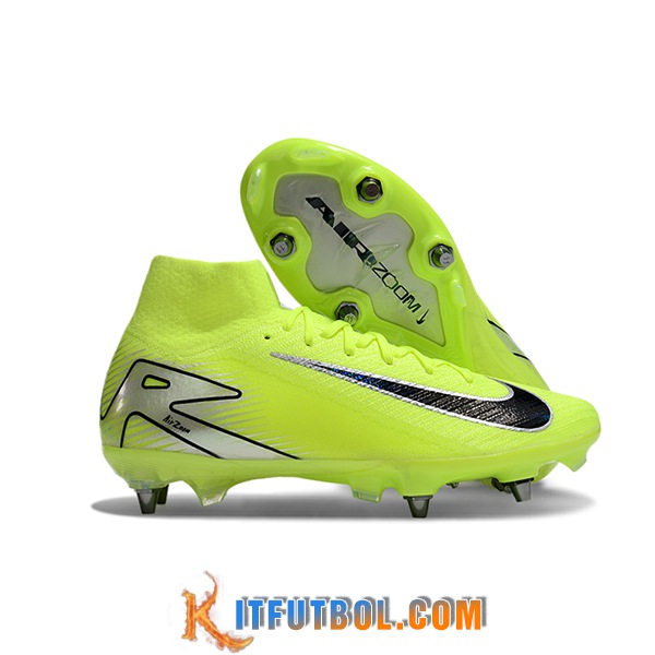 Nike Botas De Fútbol Air Zoom Mercurial Superfly IIX Elite SG Verde/Negro