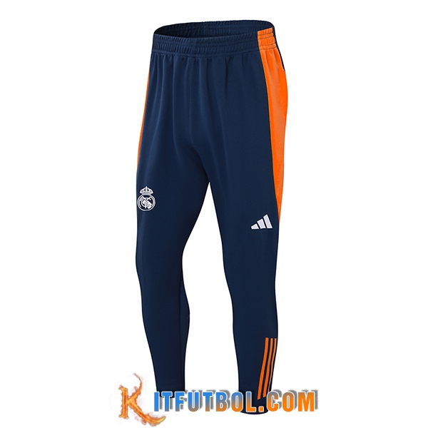Pantalon Entrenamiento Real Madrid Azul/Naranja 2024/2025 -02