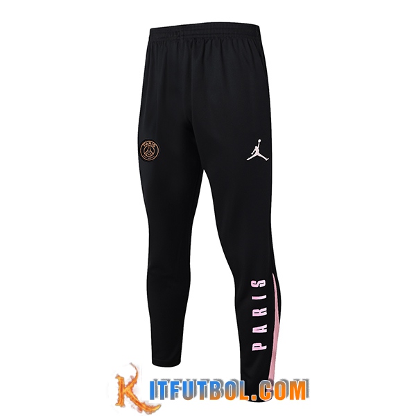 Pantalon Entrenamiento PSG Negro/Rosa 2024/2025 -02