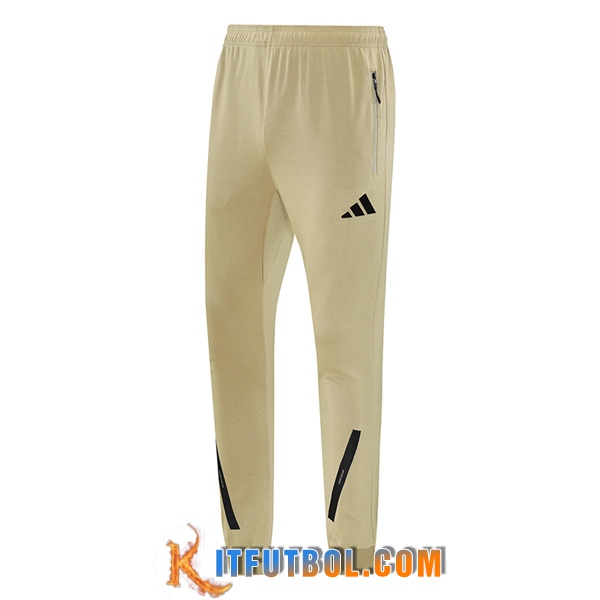 Pantalon Entrenamiento Adidas Amarillo/Negro 2024/2025