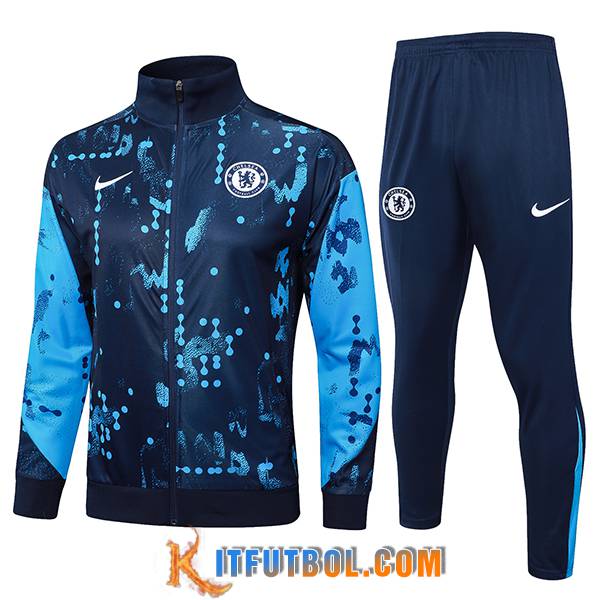 Chandal Equipos De Futbol Chaquetas FC Chelsea Azul Oscuro 2024/2025
