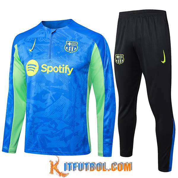 Chandal Equipos De Futbol FC Barcelona Azul/Verde 2024/2025