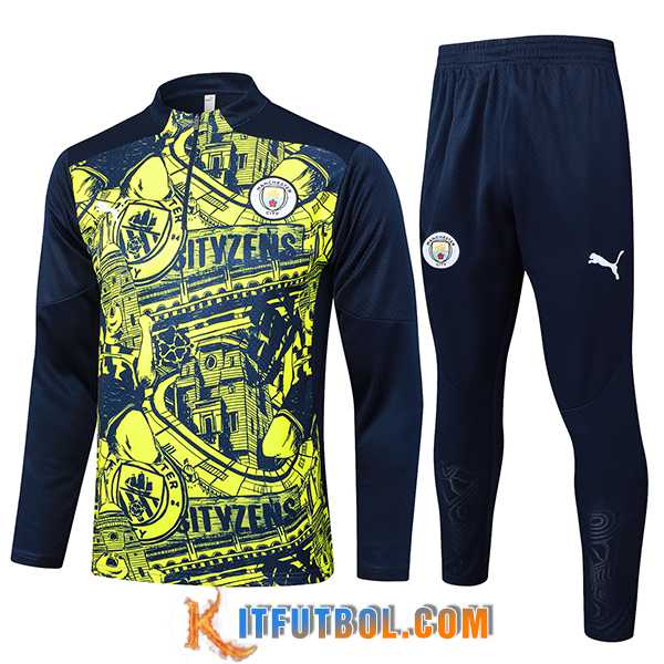 Chandal Equipos De Futbol Manchester City Negro/Verde 2024/2025