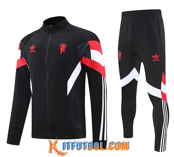 Chandal Equipos De Futbol Manchester United Negro/Rojo/Blanco 2024/2025 -02