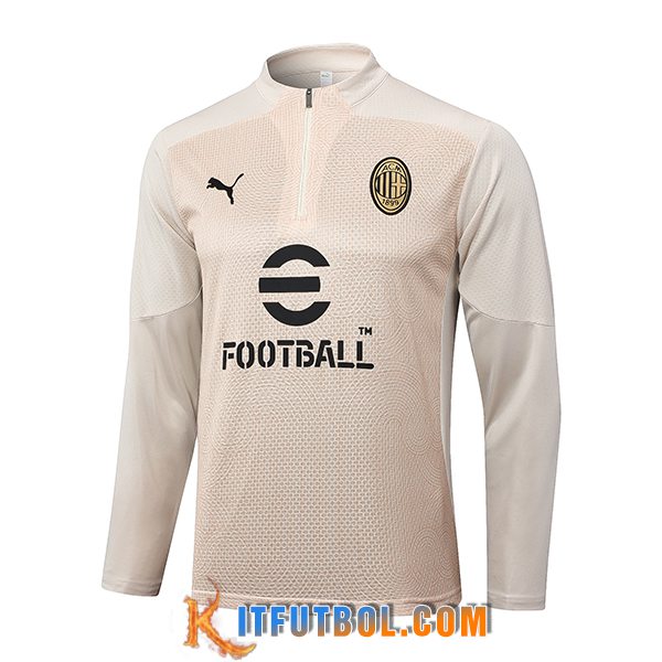 Sudadera De Entrenamiento AC Milan Beige 2024/2025