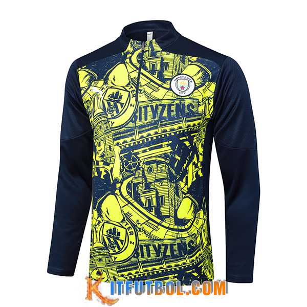 Sudadera De Entrenamiento Manchester City Negro/Verde 2024/2025