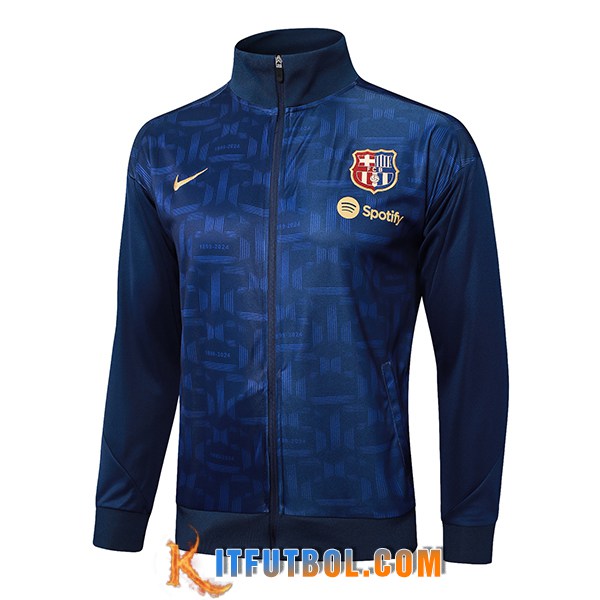 Chaquetas Futbol FC Barcelona azul real 2024/2025
