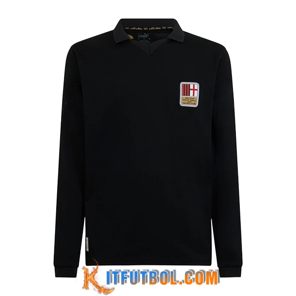 Nueva Camisetas De Futbol AC Milan 125th Anniversary Manga Largas Negro 2024/2025