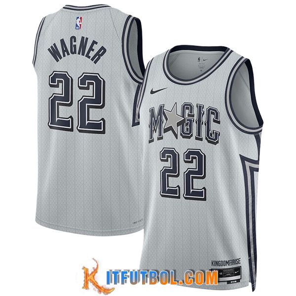 Camisetas Orlando Magic (WAGNER #22) 2024/25 Blanco/Gris