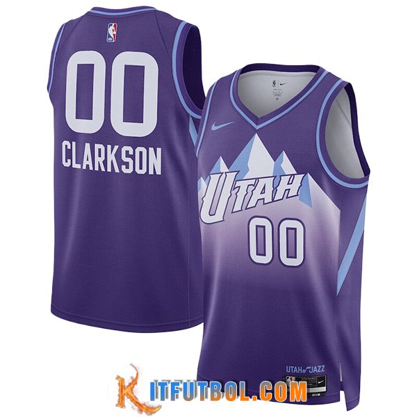 Camisetas Utah Jazz (CLARKSON #00) 2024/25 Violeta