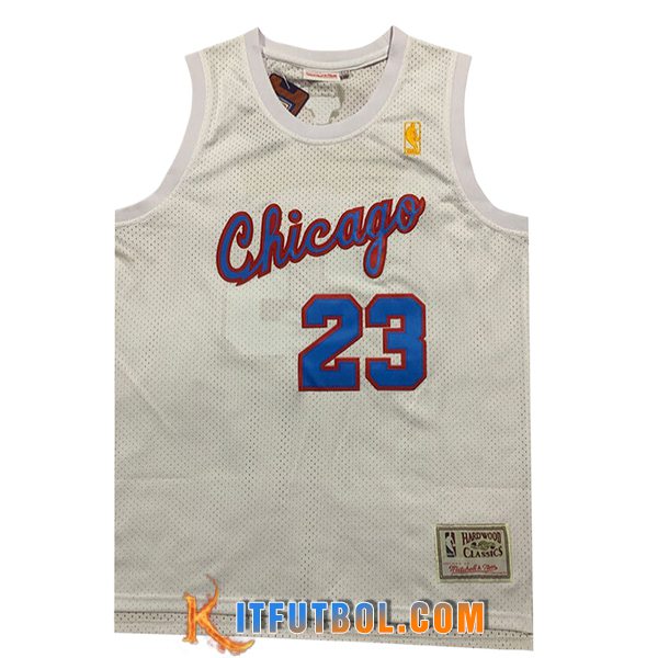 Camisetas Chicago Bulls (JORDAN #23) 2024/25 Blanco/Azul