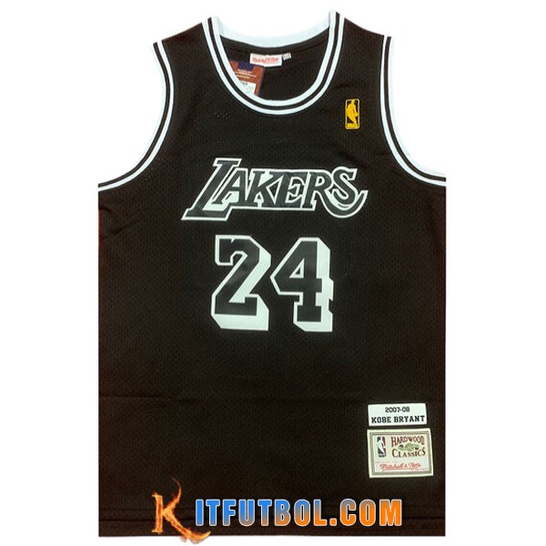 Camisetas Los Angeles Lakers (BRYANT #24) 2024/25 Negro/Blanco