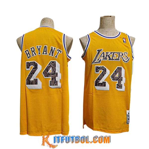 Camisetas Los Angeles Lakers (BRYANT #24) 2024/25 Amarillo -02