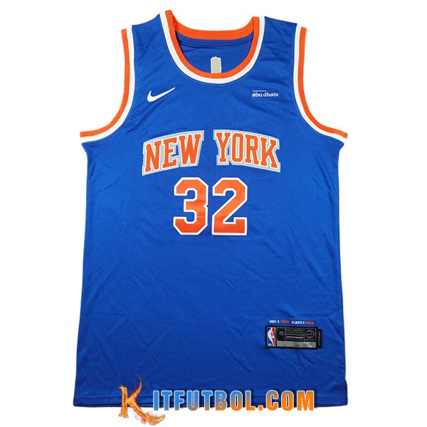 Camisetas New York Knicks (TOWNS #32) 2024/25 Azul/Naranja -02