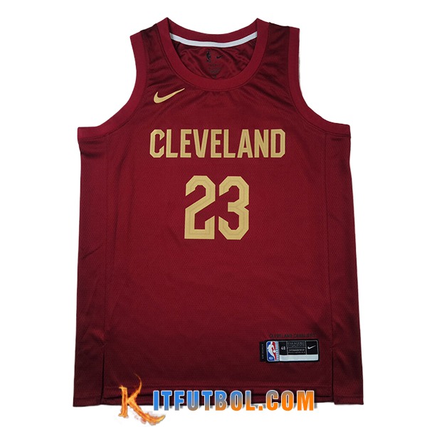Camisetas Cleveland Cavaliers (JAMES #23) 2024/25 Rojo/Amarillo -02