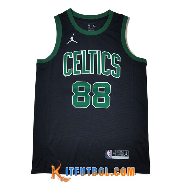 Camisetas Boston Celtics (QUETA #88) 2024/25 Negro/Verde -02