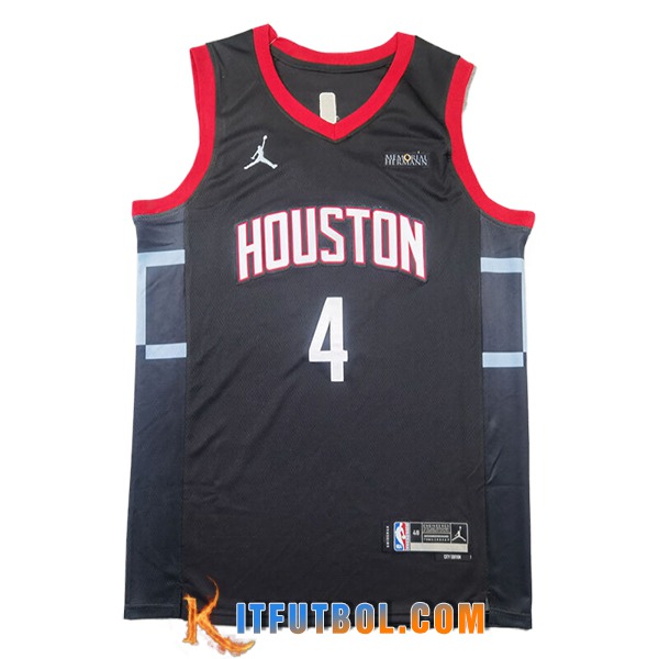 Camisetas Houston Rockets (GREEN #4) 2024/25 Negro