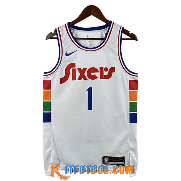 Camisetas Philadelphia 76ers (HARDEN #1) 2024/25 Blanco