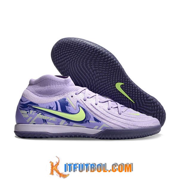 Nike Botas De Fútbol Phantom Luna Elite NU IC Violeta/Verde