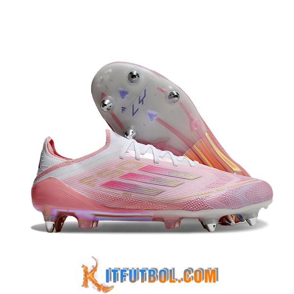 Adidas Botas De Fútbol F50 Elite SG Rosa/Blanco