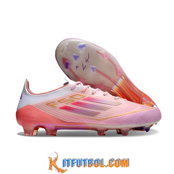 Adidas Botas De Fútbol F50 ELITE FG Rosa/Blanco