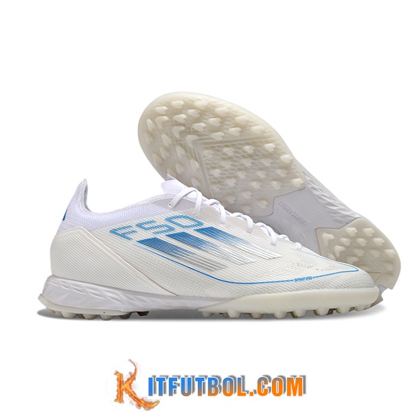Adidas Botas De Fútbol F50 PRO TF Blanco/Azul